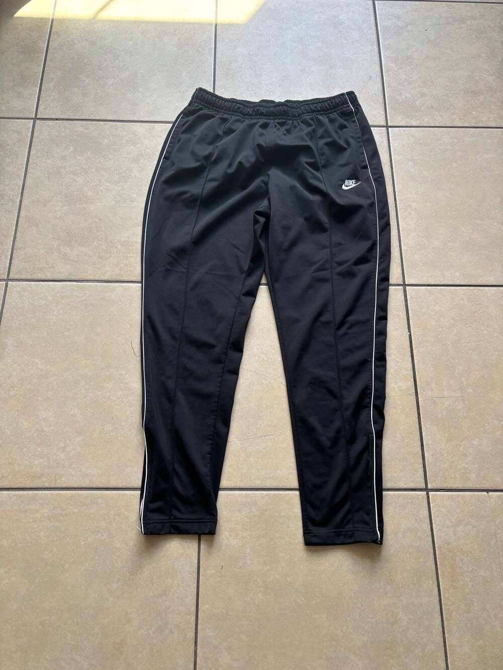 Nike Vintage Black and White Piping Track Pants Size XXL